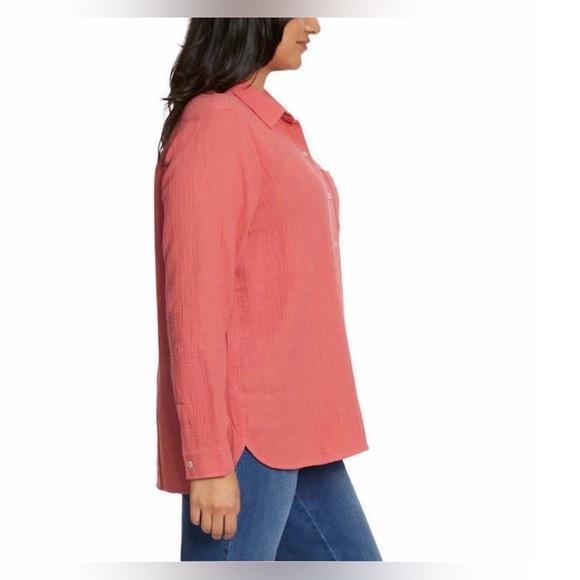 Jessica Simpson Ladies Gauze Button Front Shirt - Picture 3 of 3